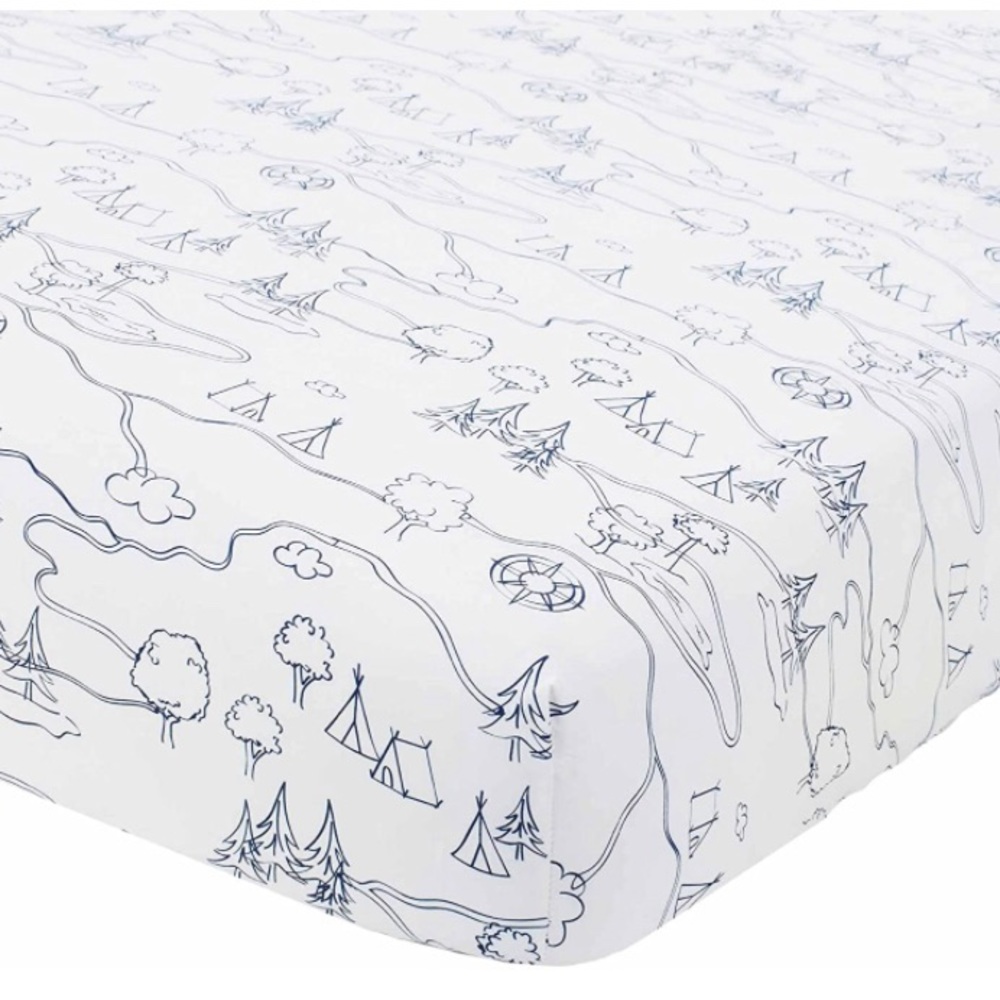 Adventure / woodland animal crib bedding set - Picture 4 of 7